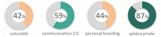 L'indice est composé de 42 critères pondérés, regroupés en : notoriété, communication 2.0, personal branding, protection de la vie privée